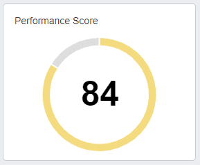Google Lighthouse Performance Score Example