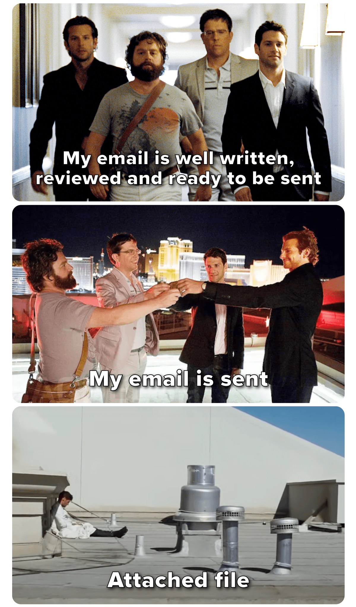Meme About Forgetting to Attach a File to an Email