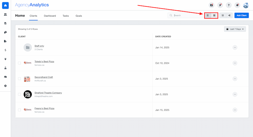 Streamlined Client Views, Updated Sorting & More
