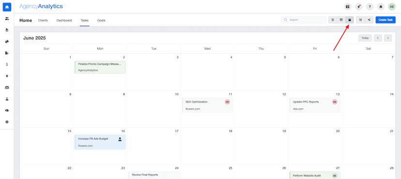 Calendar View Added to Task Management