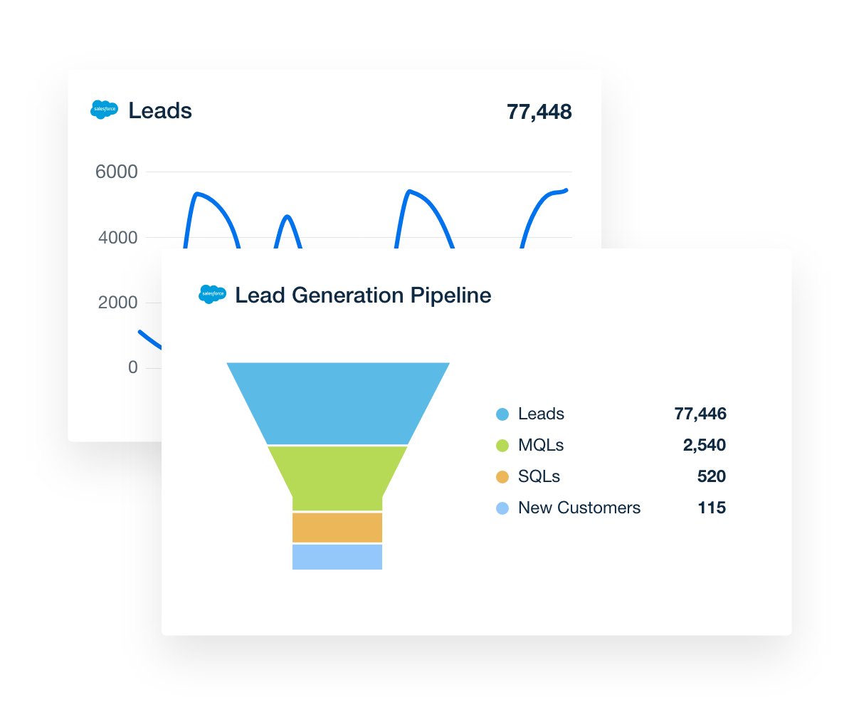 AgencyAnalytics Salesforce Dashboard - Leads