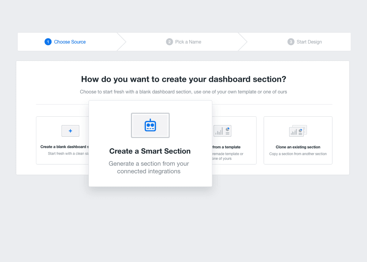Create a Smart Section for your client dashboard in 11 seconds or less!
