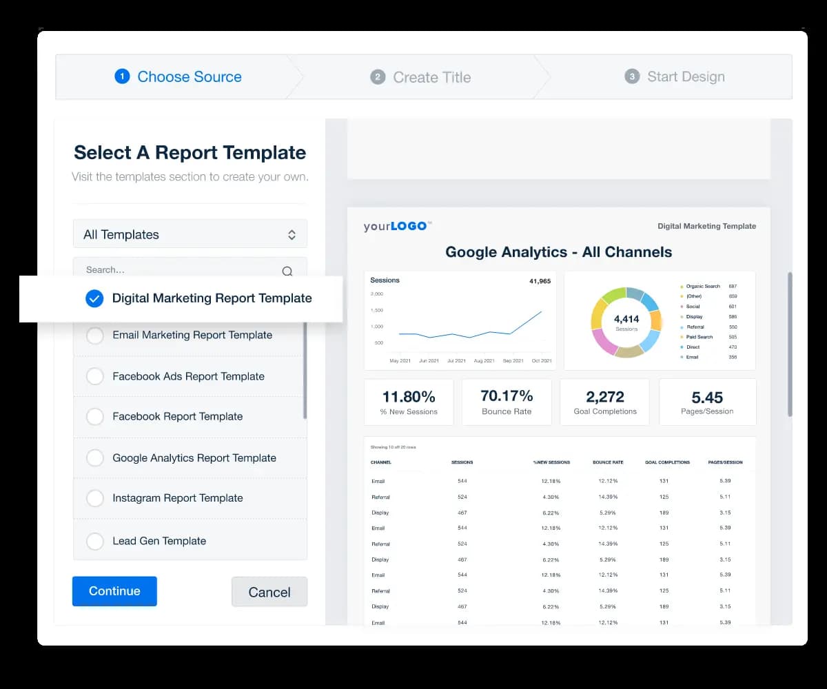 Easy-to-Use Report Templates