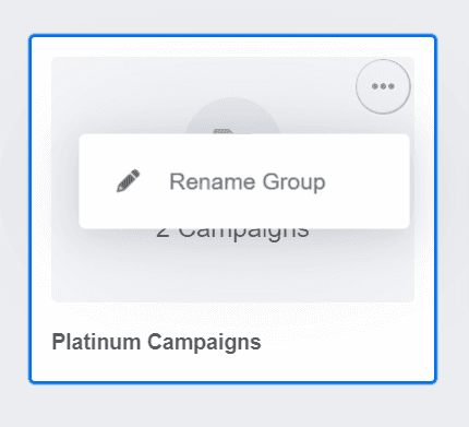 Ability to Rename Campaign Groups