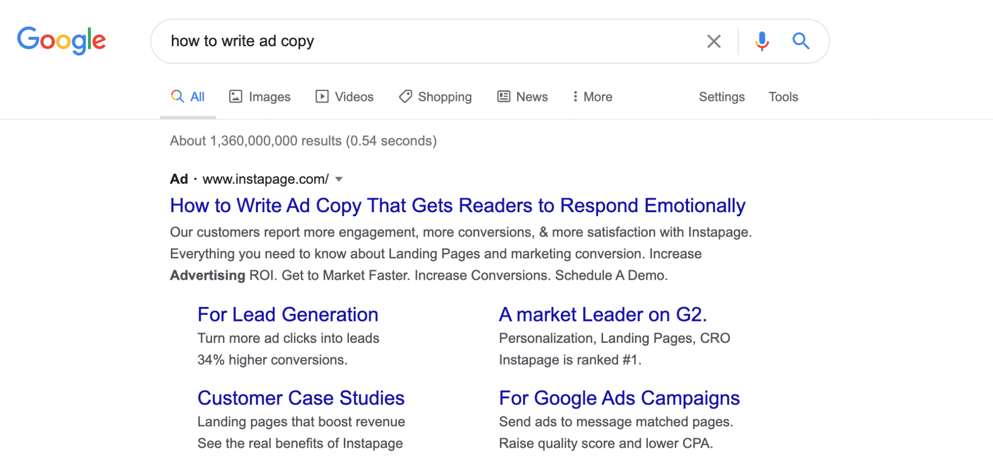 Google Ads How to Write Ad Copy Example