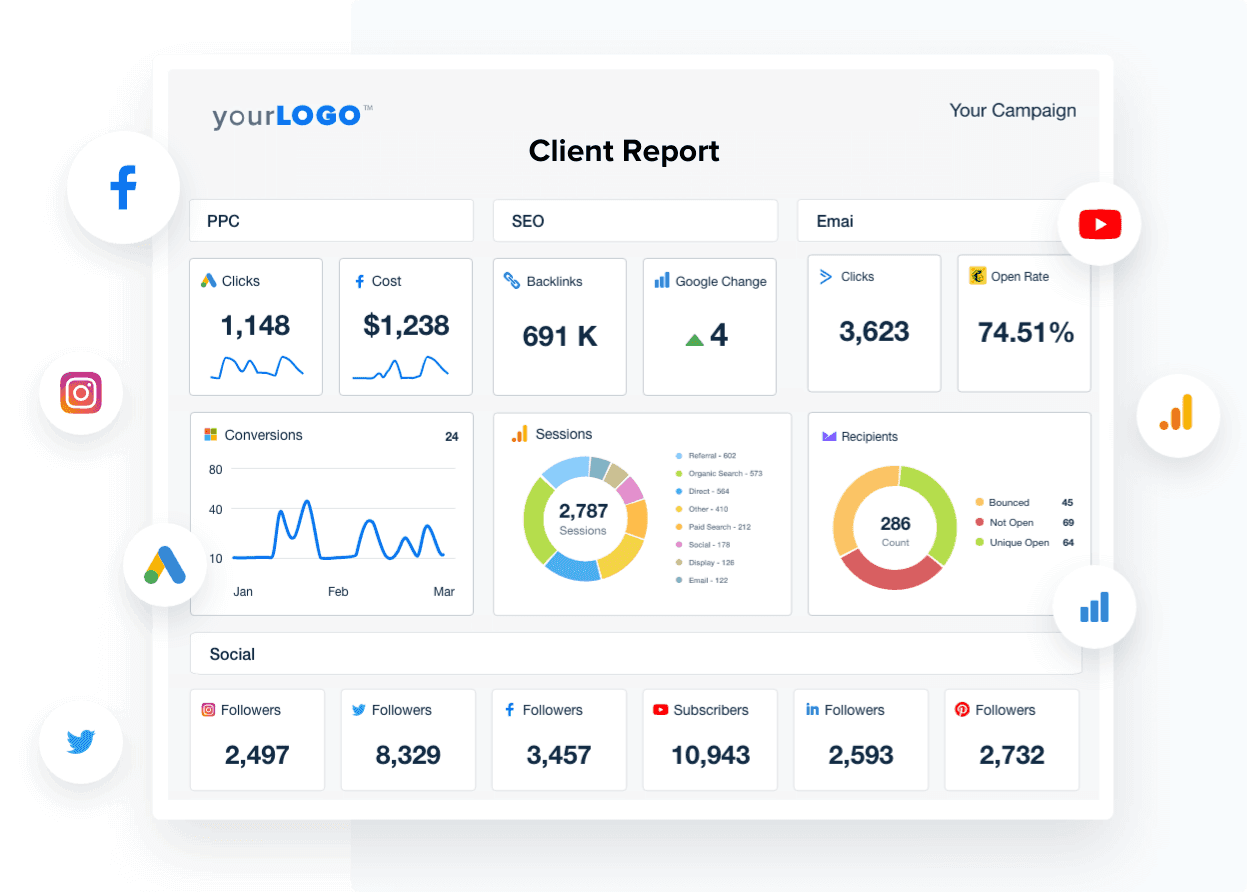 Client Reporting Software Tool for Digital Marketing Agencies Client Reporting Software Tool for Digital Marketing Agencies