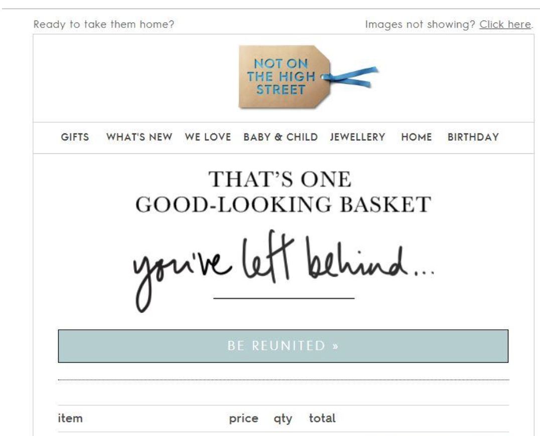 eCommerce email reminder eCommerce email reminder