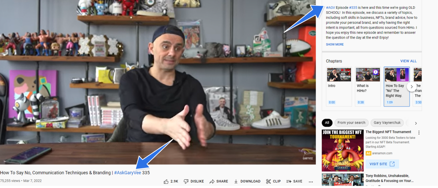 YouTube Hashtags Example YouTube Hashtags Example