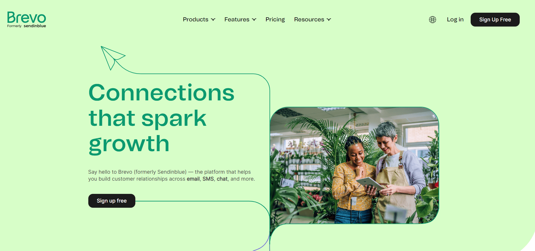 Brevo (Formerly Sendinblue) Email Marketing Software Homepage Screenshot Brevo (Formerly Sendinblue) Email Marketing Software Homepage Screenshot