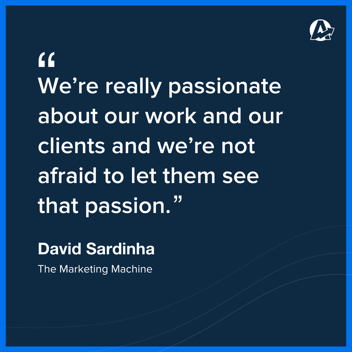 David Sardinha TMM Quote David Sardinha TMM Quote