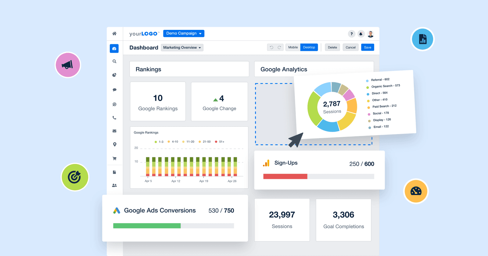 marketing dashboard reports