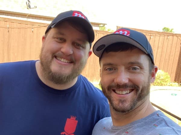 Lane and his business partner, Ryan Towe Lane and his business partner, Ryan Towe