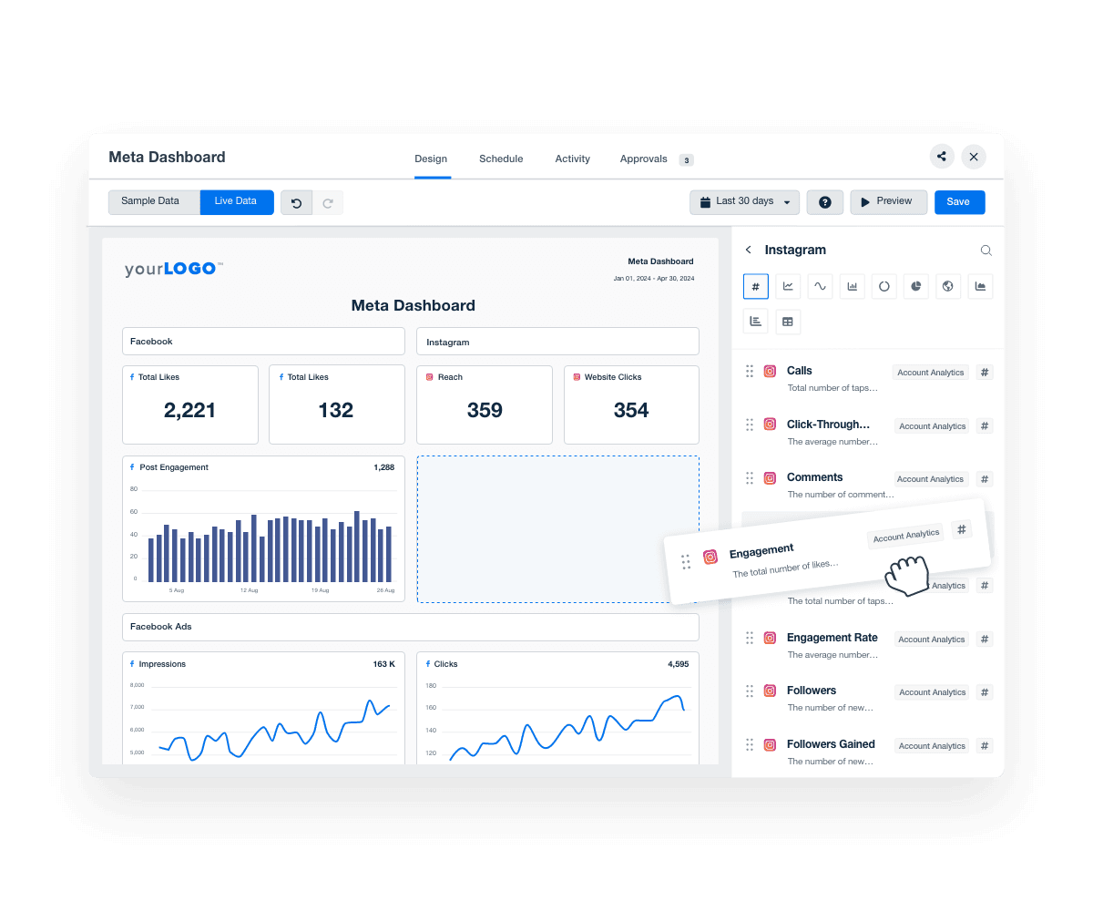 Meta Custom Dashboard Client Reporting Meta Custom Dashboard Client Reporting