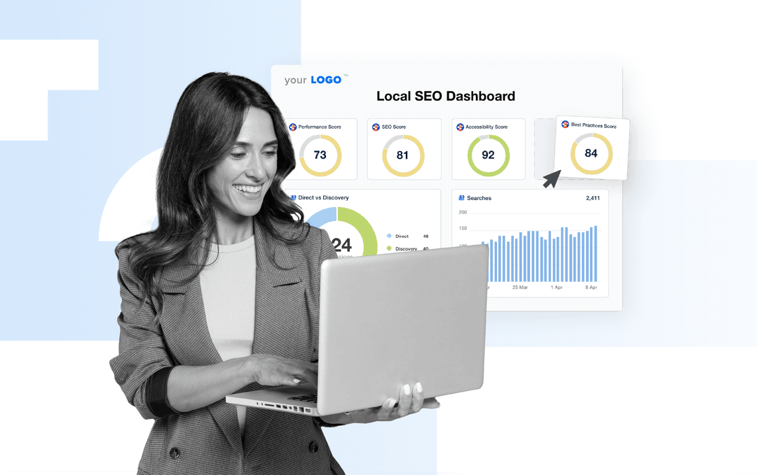 A blog hero image for an article sharing the best local listing management software. A blog hero image for an article sharing the best local listing management software.
