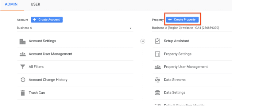 Google Analytics 4 - How to Create a Property 