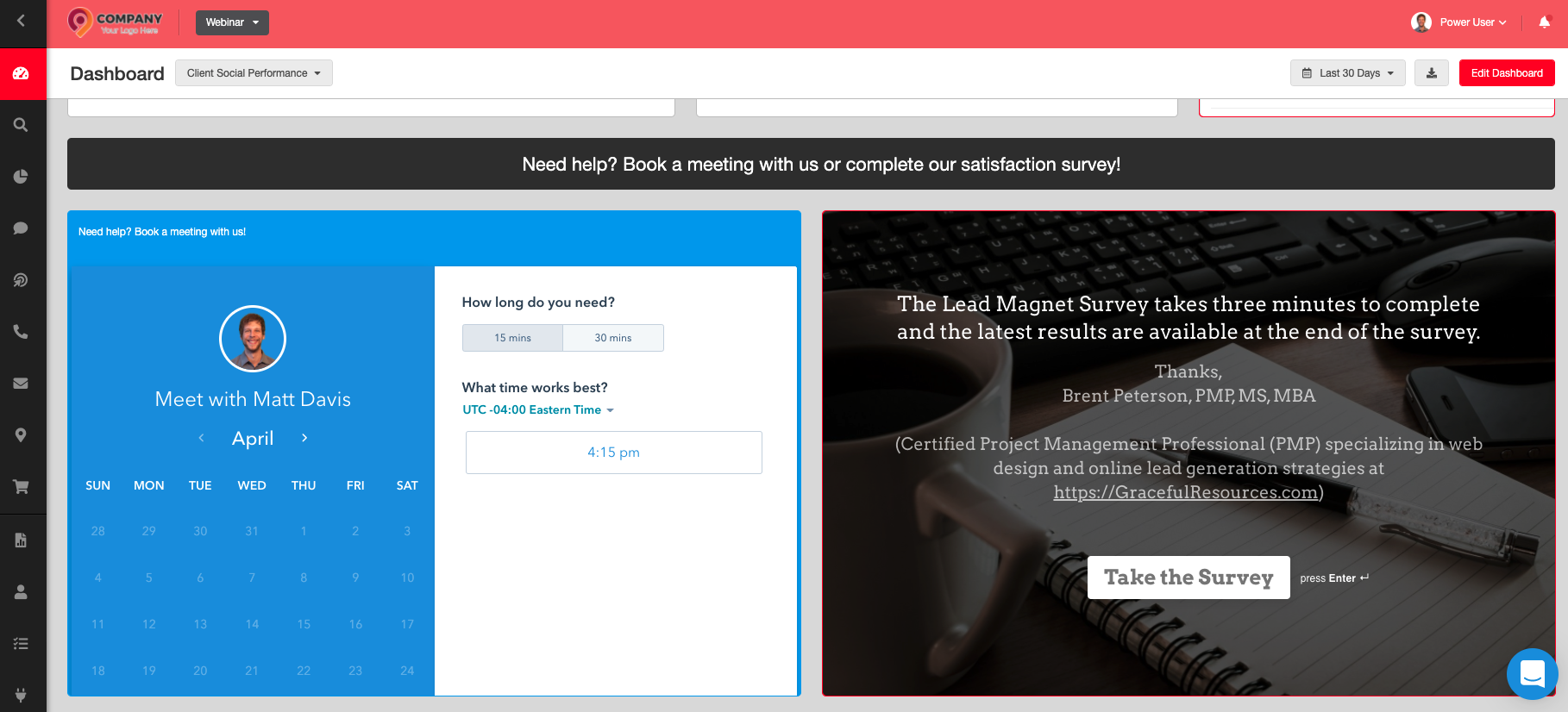 Embed a Calendar App for Appointment Setting Embed a Calendar App for Appointment Setting