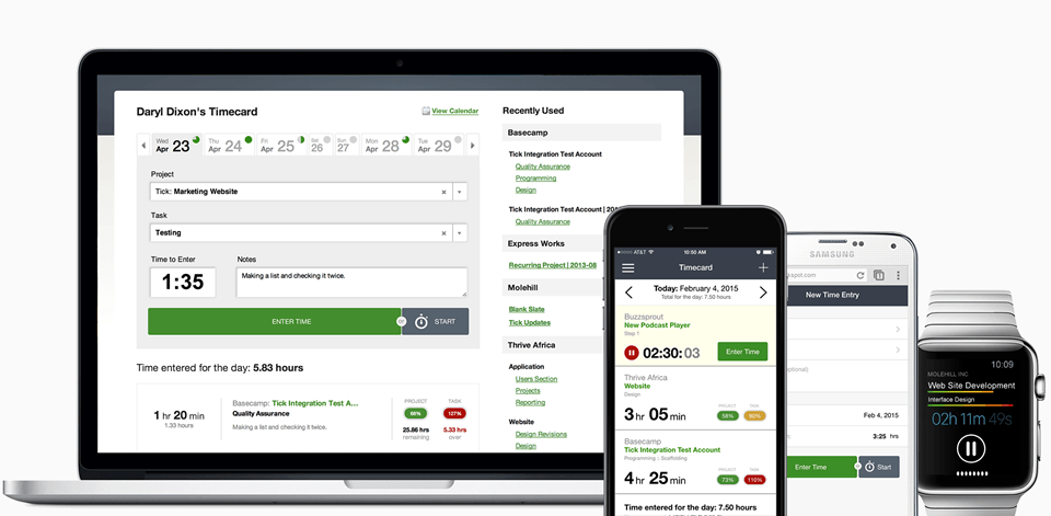 Tick app time tracking app Tick app time tracking app
