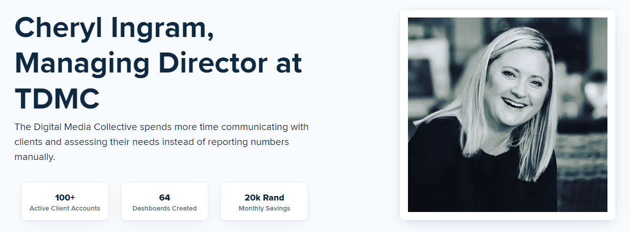Cheryl Ingram TDMC Client Reporting Case Study Cheryl Ingram TDMC Client Reporting Case Study