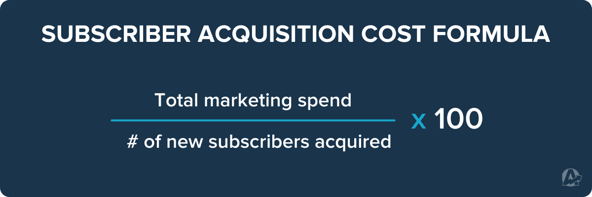Subscriber Acquisition Cost (SAC) Formula