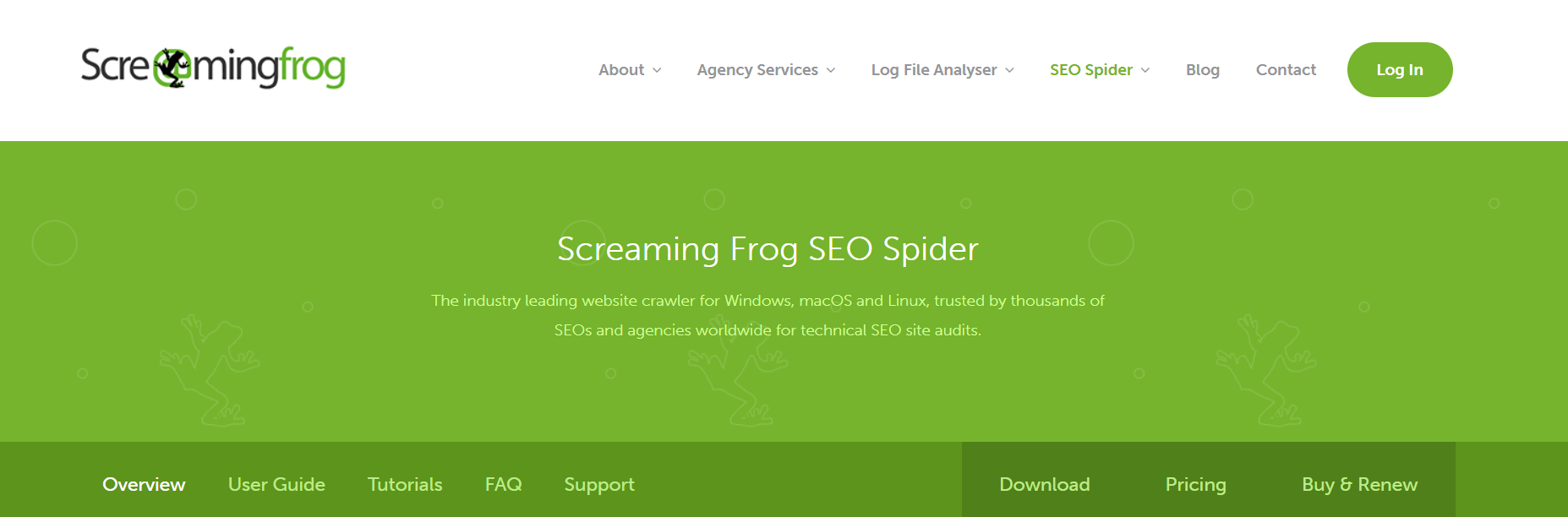 Screaming Frog SEO Spider