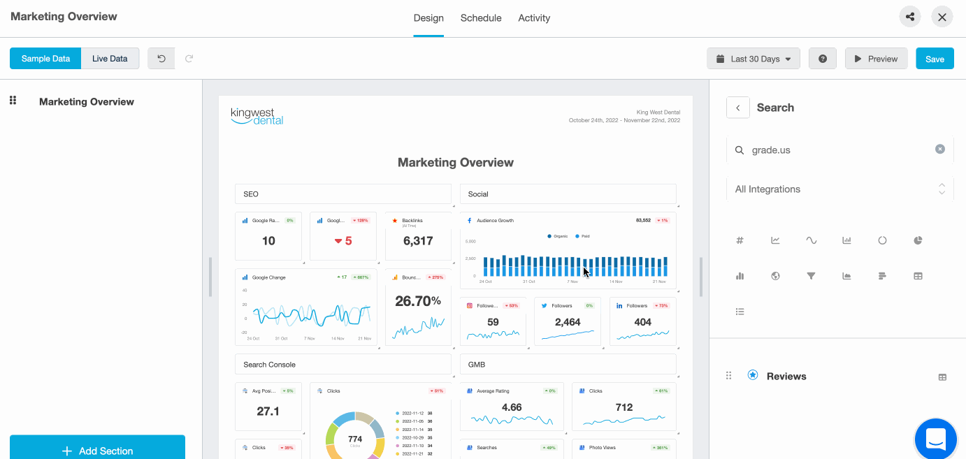 Adding Gradeus To Review Report Example