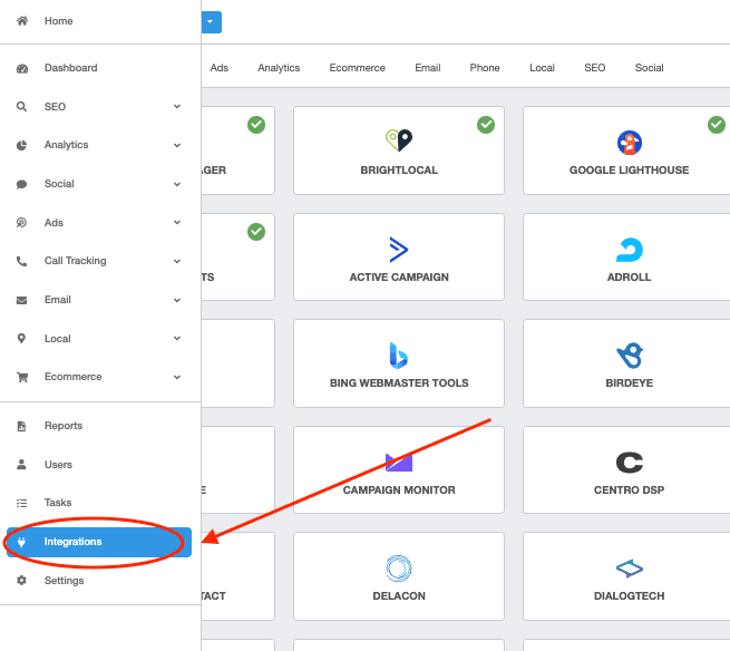 Example of first step to connect Woocommerce integration Example of first step to connect Woocommerce integration