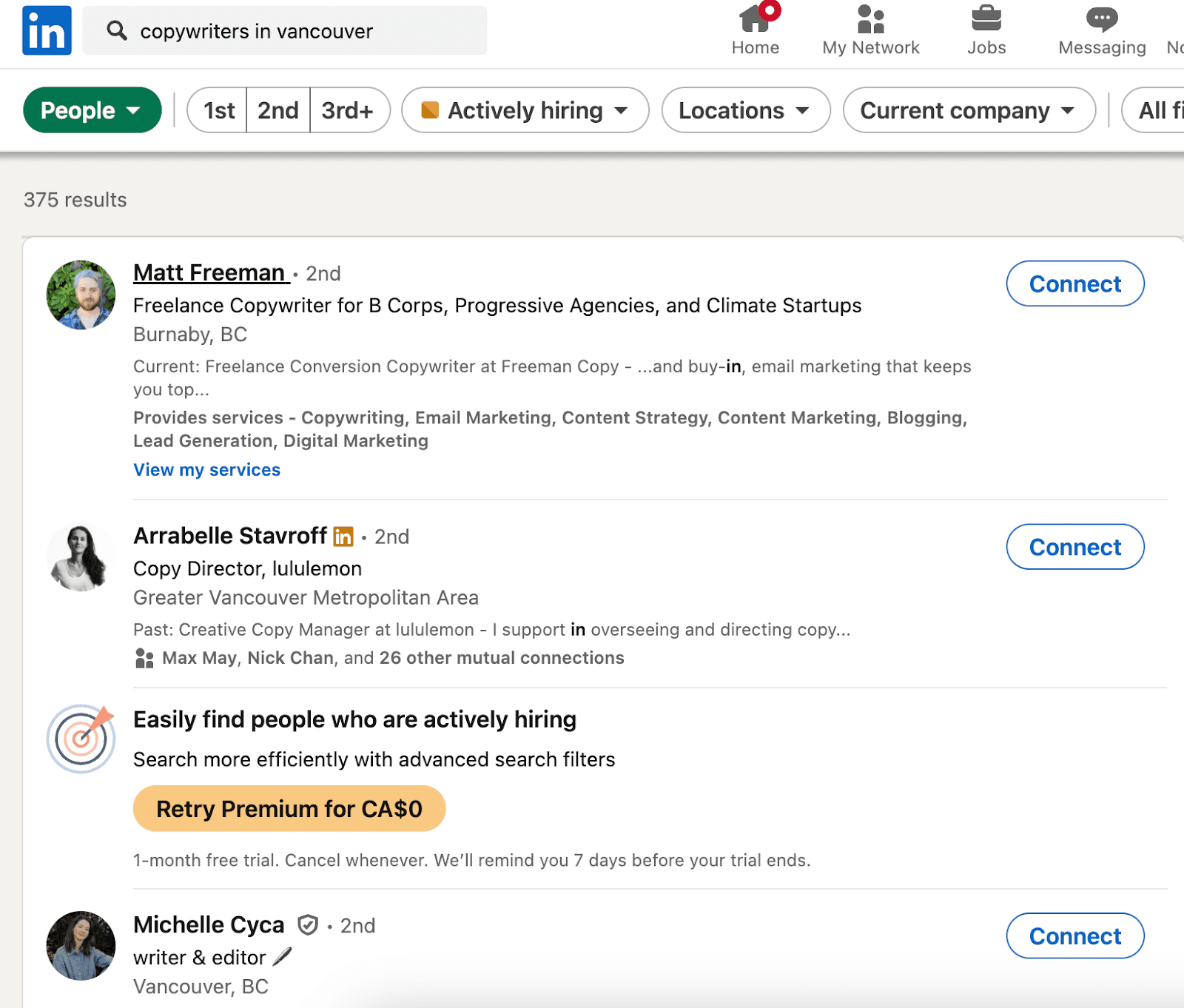 LinkedIn advanced search LinkedIn advanced search
