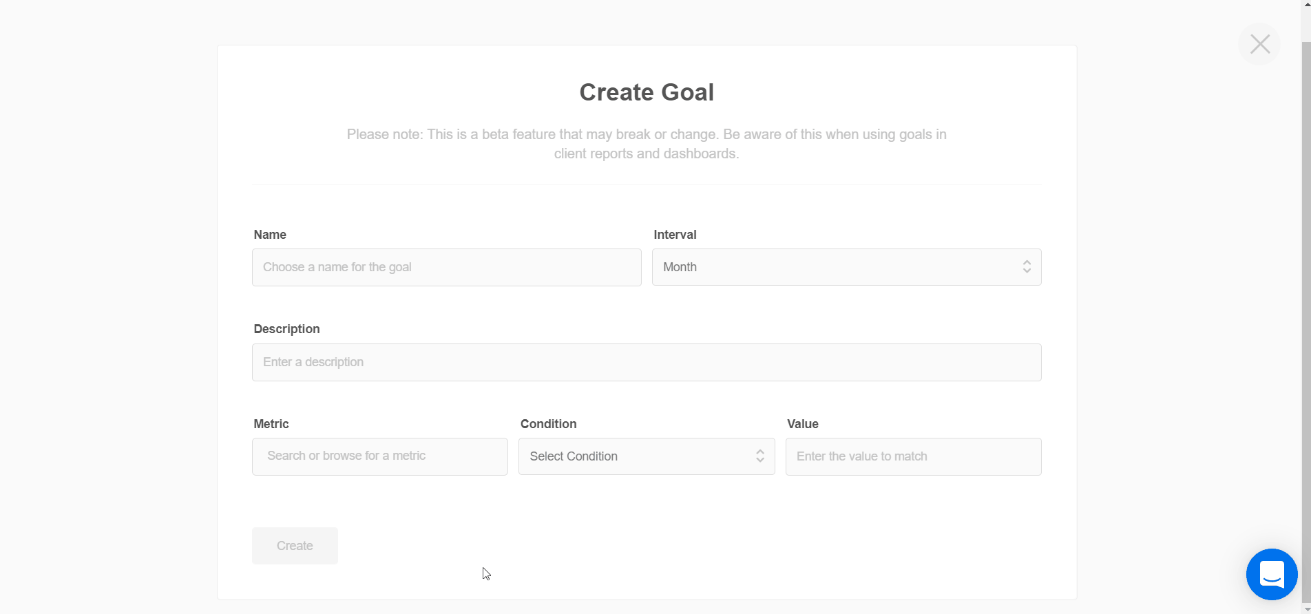 Step 2: Select a metric for your goal