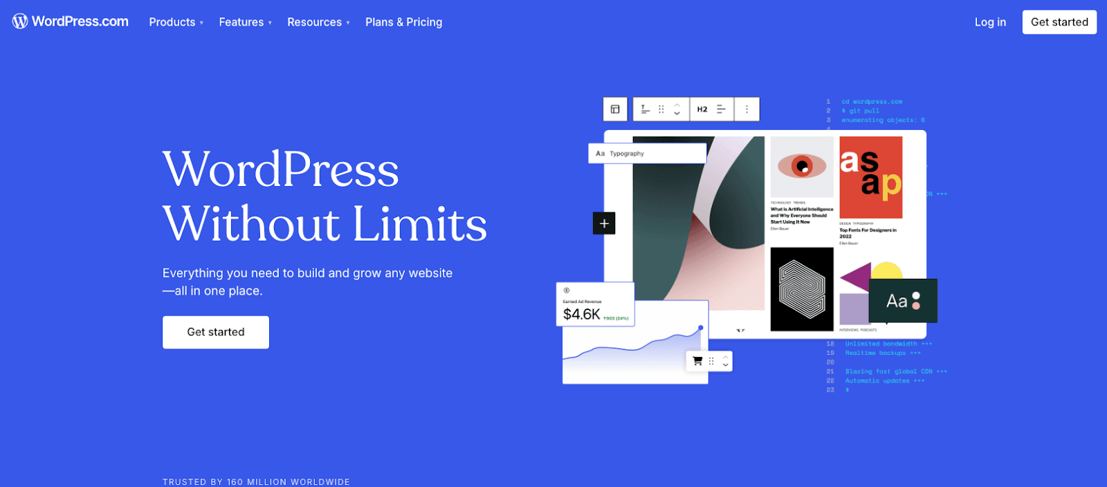 Wordpress homepage Wordpress homepage