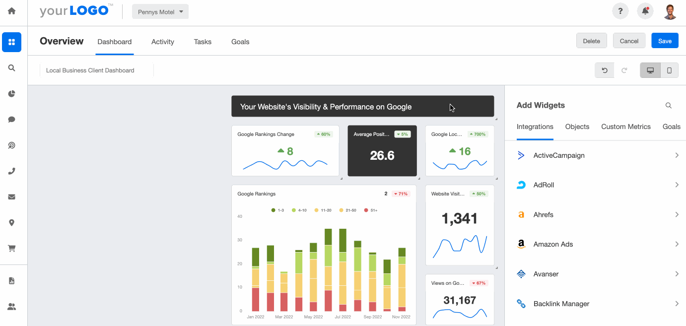 Adding Birdeye To Dashboard Example