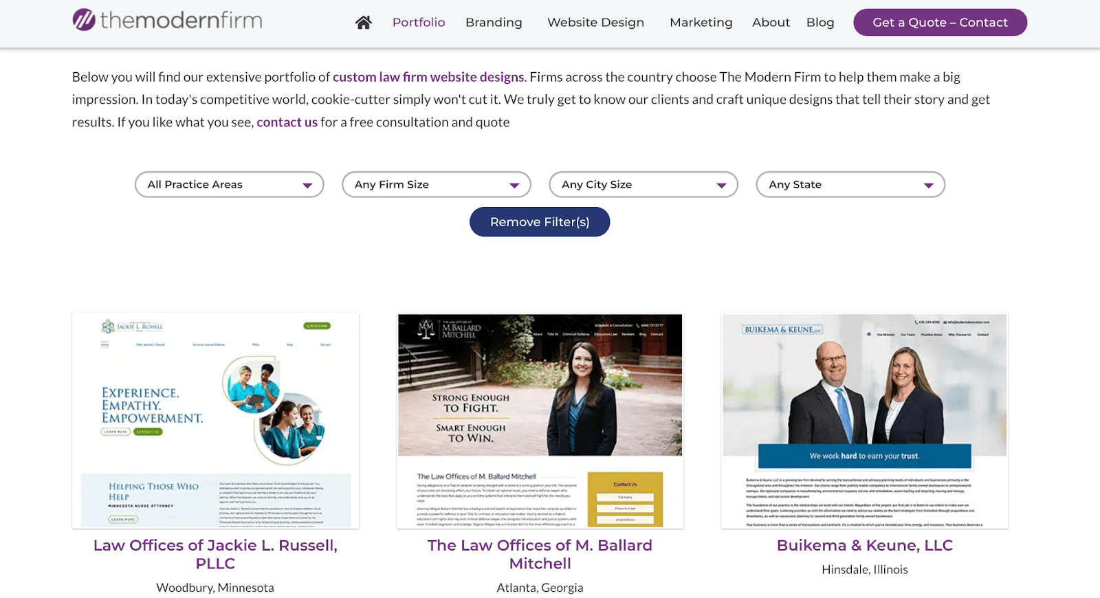 The Modern Firm Portfolio The Modern Firm Portfolio