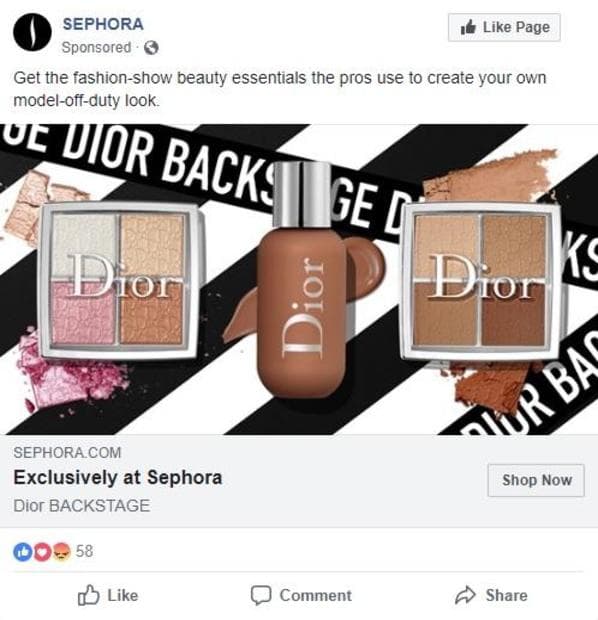 Facebook Ad Example Facebook Ad Example