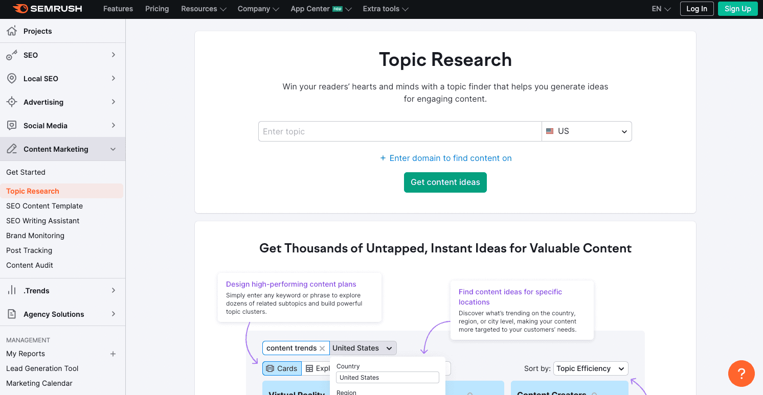 Semrush Topic Research Tool Semrush Topic Research Tool