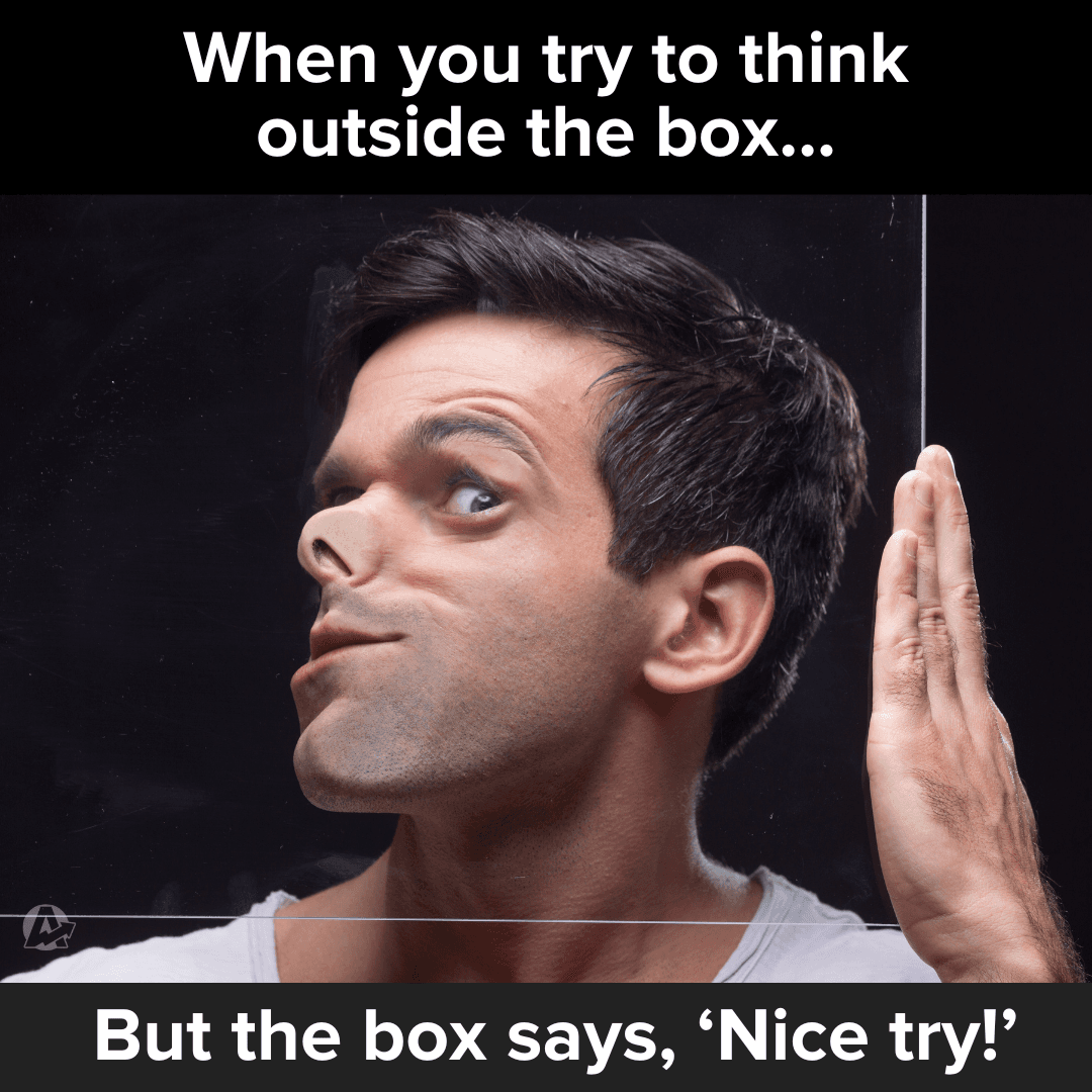 Thinking Outside The Box Funny Meme Thinking Outside The Box Funny Meme
