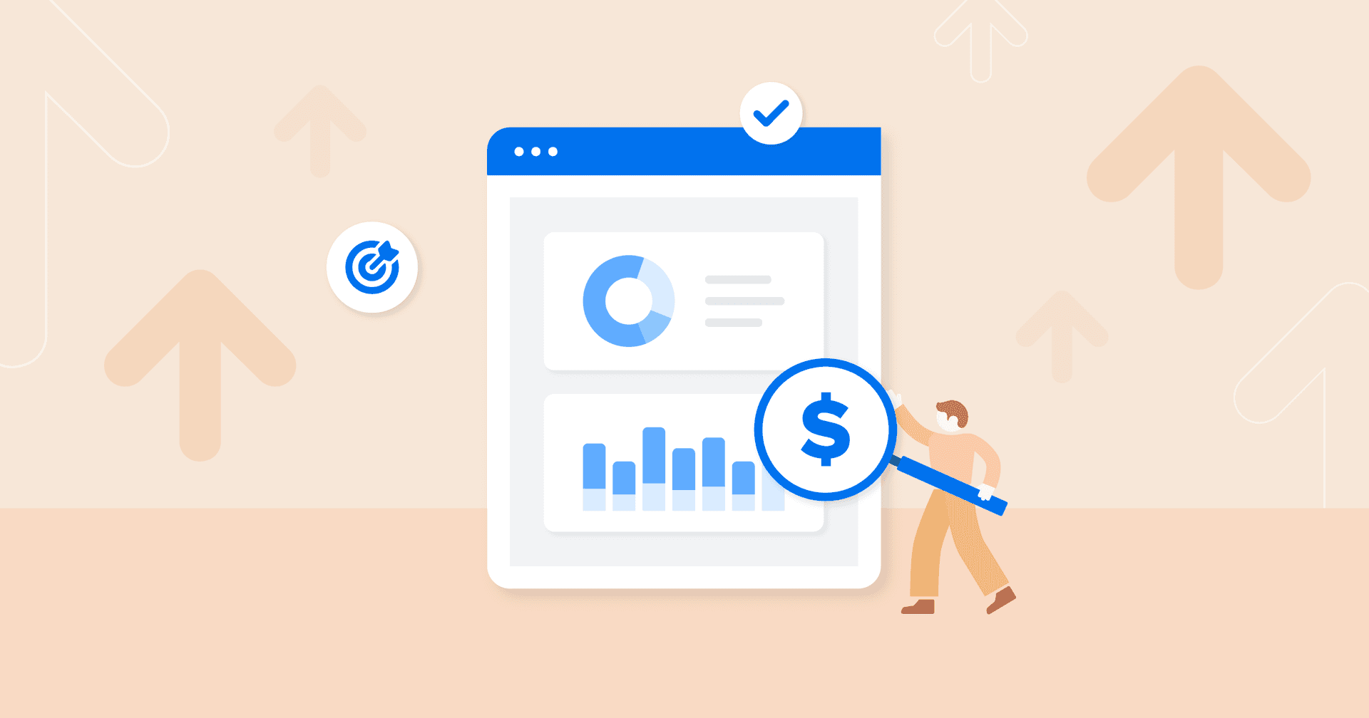 Experts Weigh In On How To Prove SEO ROI Image of an agency owner proving their SEO ROI with a marketing dashboard