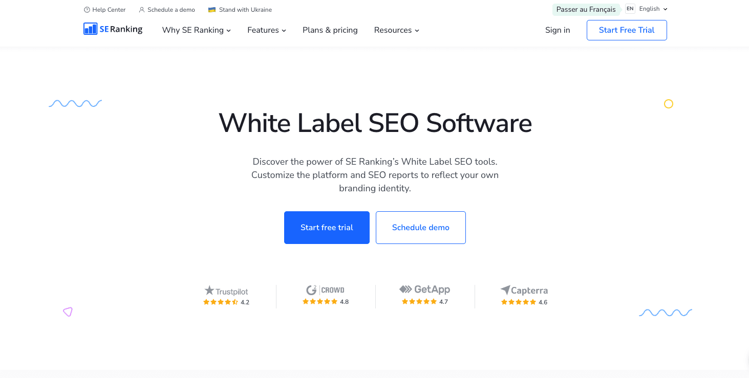 SE Ranking White Label Software