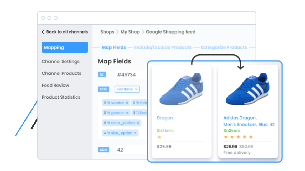 example of data feed optimization tool