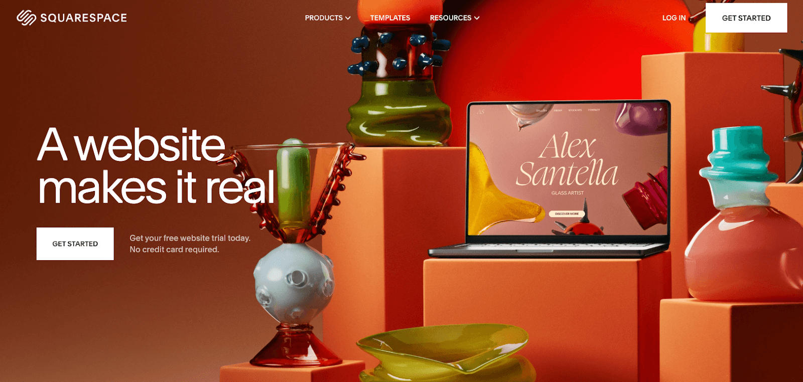 Squarespace homepage Squarespace homepage
