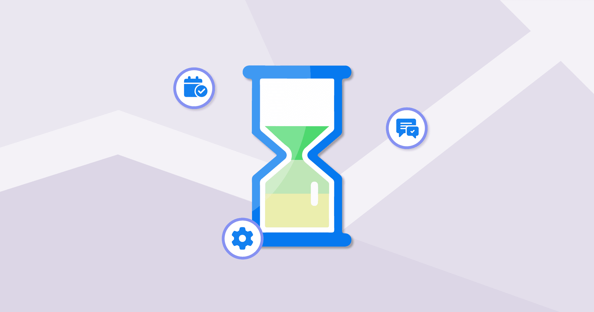 image representing deadline management for an agency with tasks and an old-school clock 