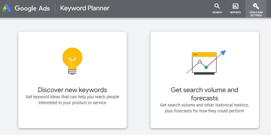Google Ads Keyword Planner Tool