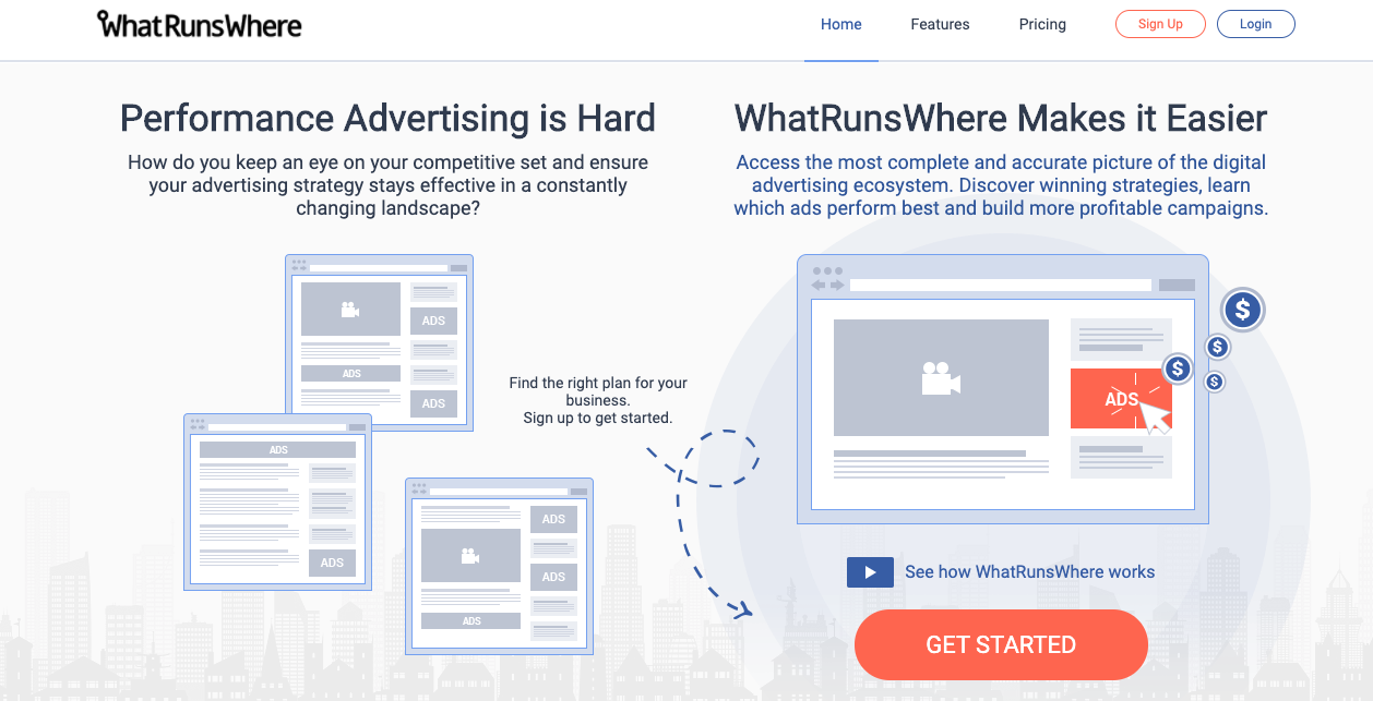 WhatRunsWhere website