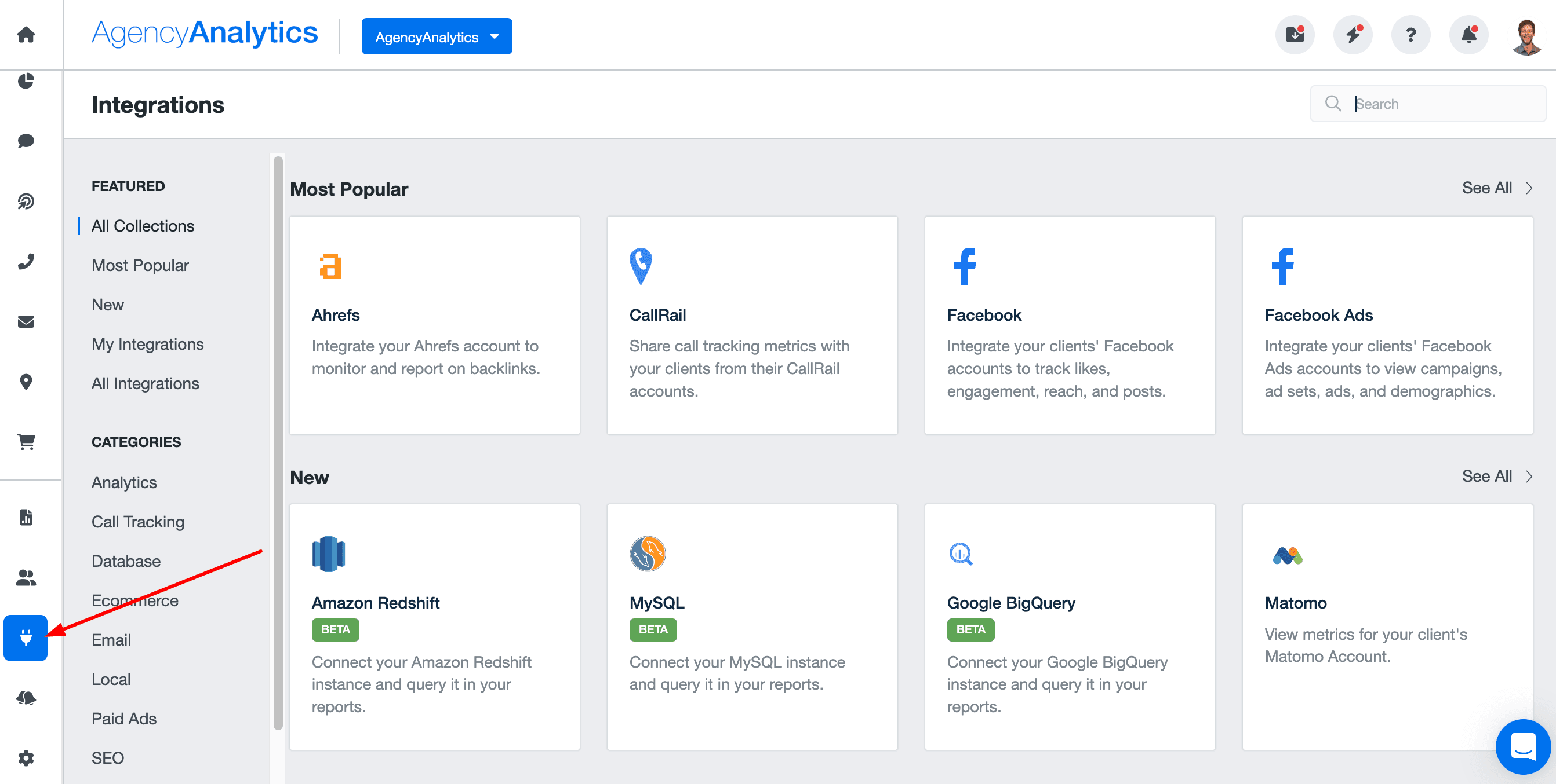 AgencyAnalytics connect integrations AgencyAnalytics connect integrations