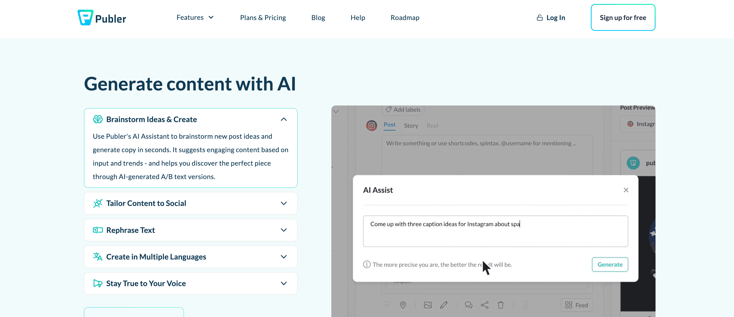 Publer AI Data Analysis Software Publer AI Data Analysis Software