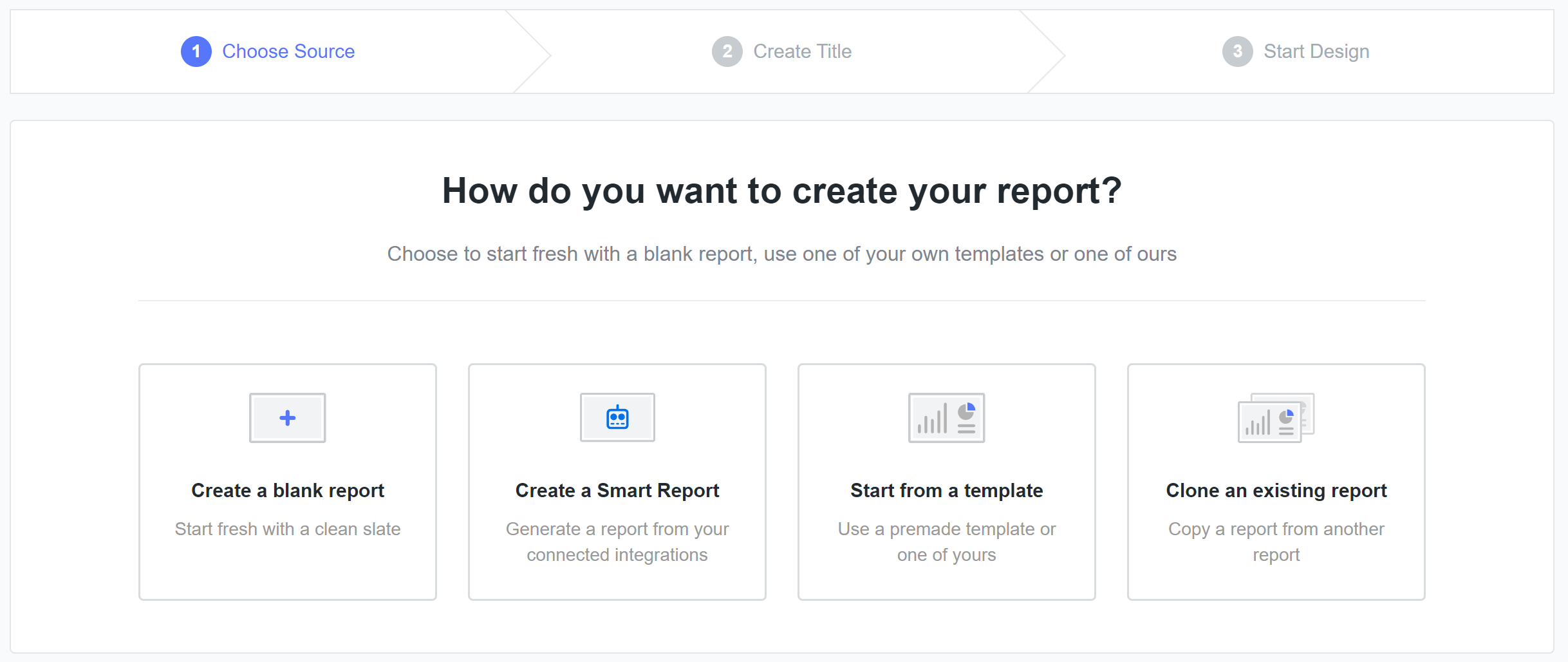 Create a new client report Create a new client report