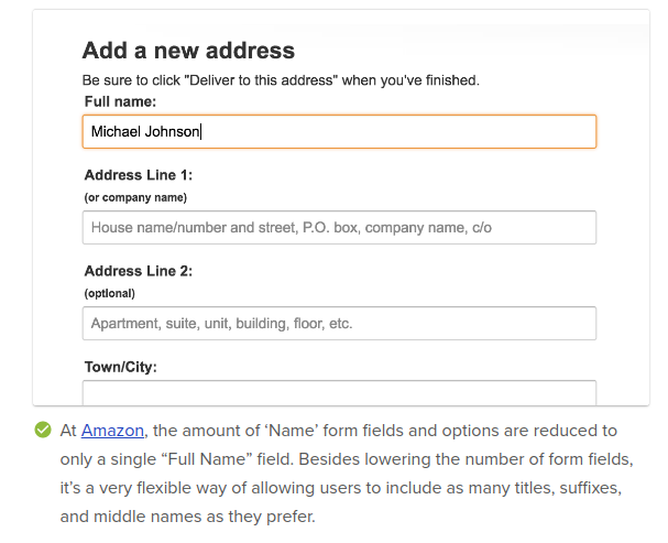 address input address input