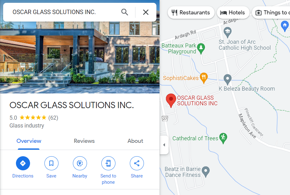 Finding a google business profile from maps to find the cid number example