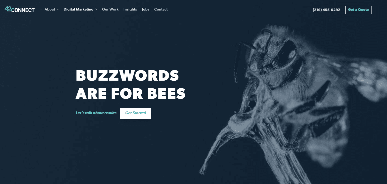 42connect Marketing Agency Website Example 42connect Marketing Agency Website Example