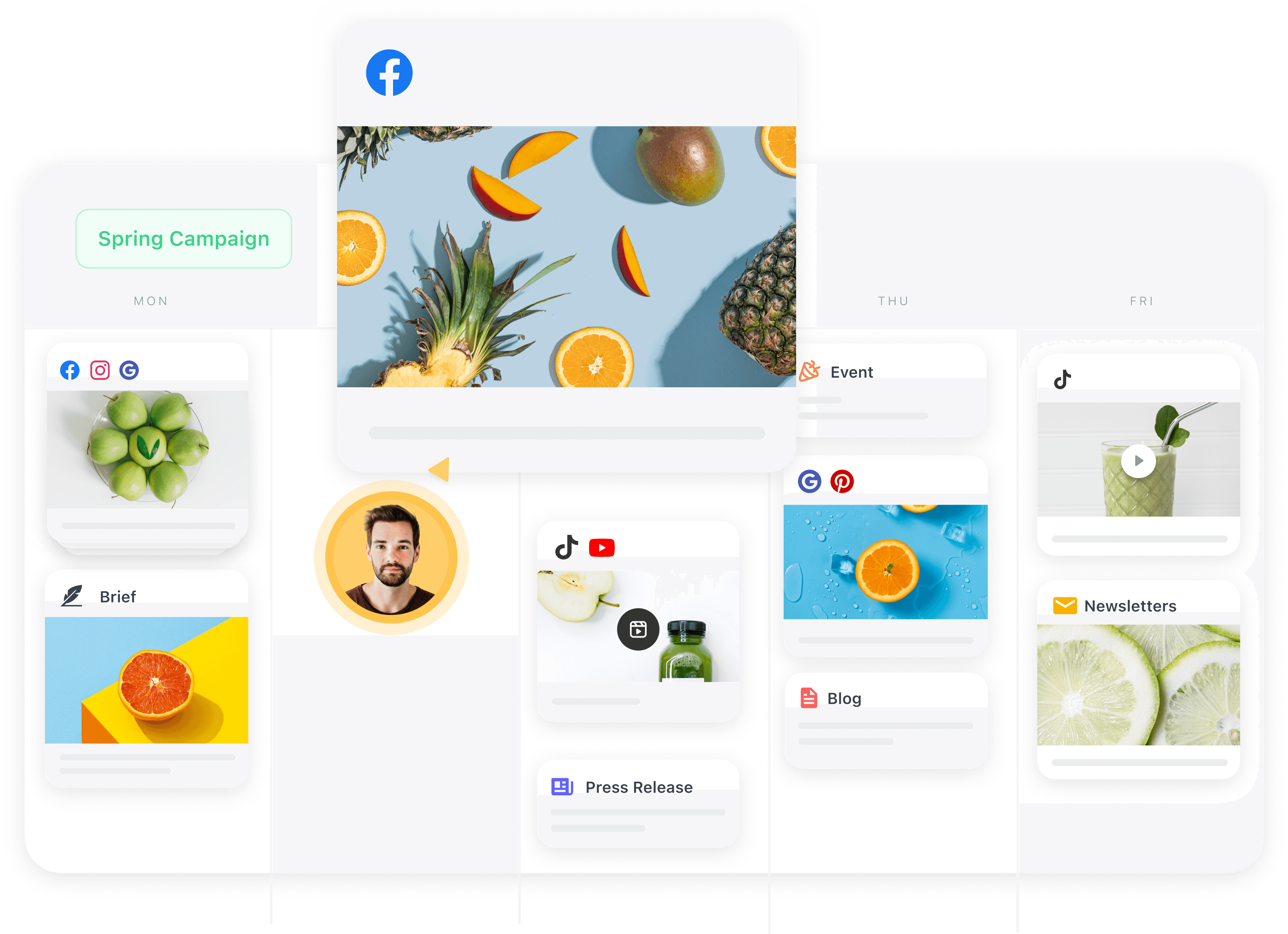 An example of the Planable social media marketing tools An example of the Planable social media marketing tools