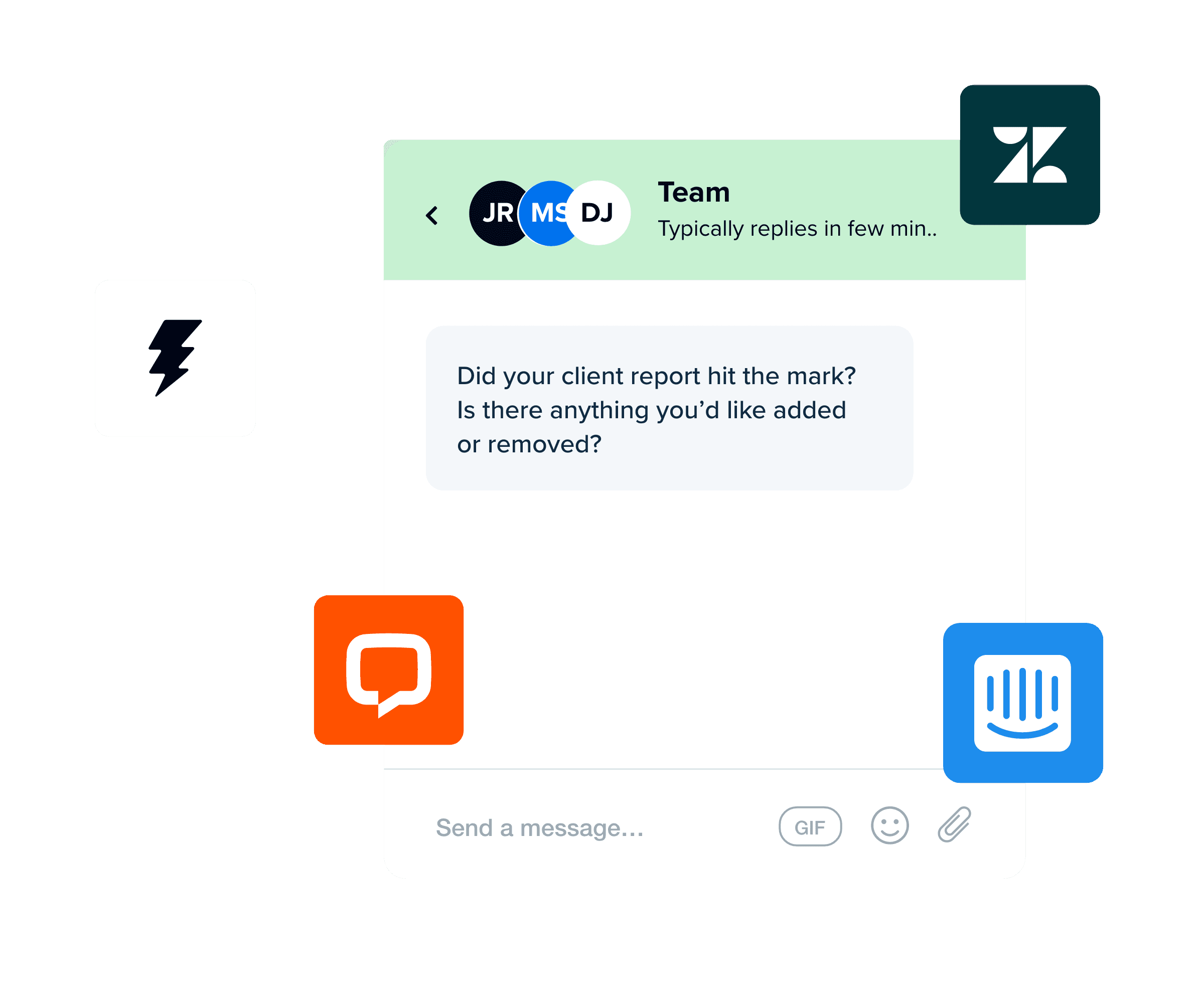 An example showing how to use integrated messaging apps within AgencyAnalytics to gather feedback on client reports. An example showing how to use integrated messaging apps within AgencyAnalytics to gather feedback on client reports.