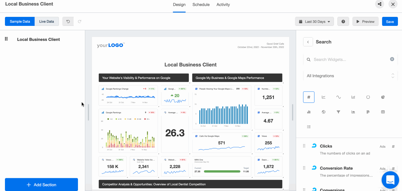 Adding Trust Pilot To Report Example